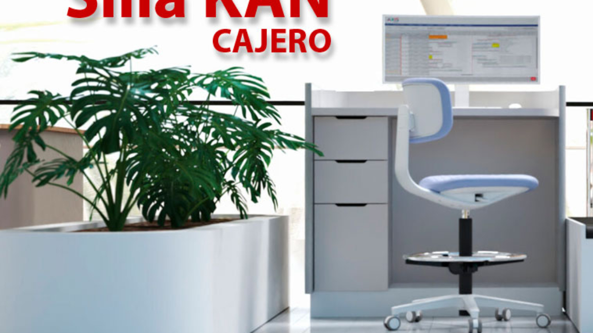 Silla Cajero KAN GRIS